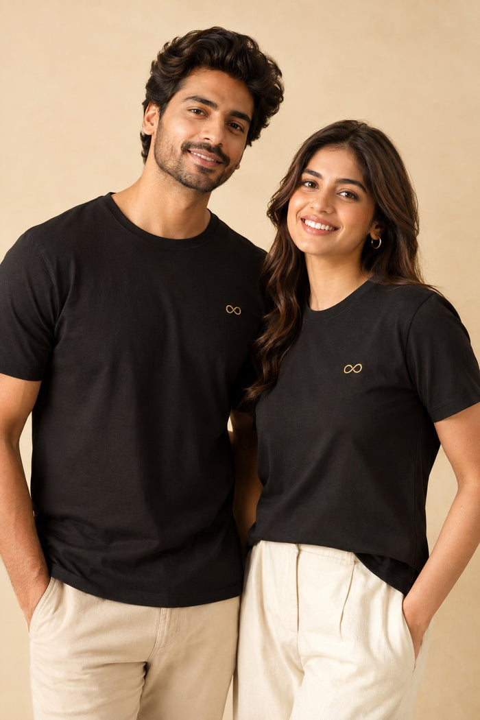 Eternal Bond Couple Set — Black & Gold